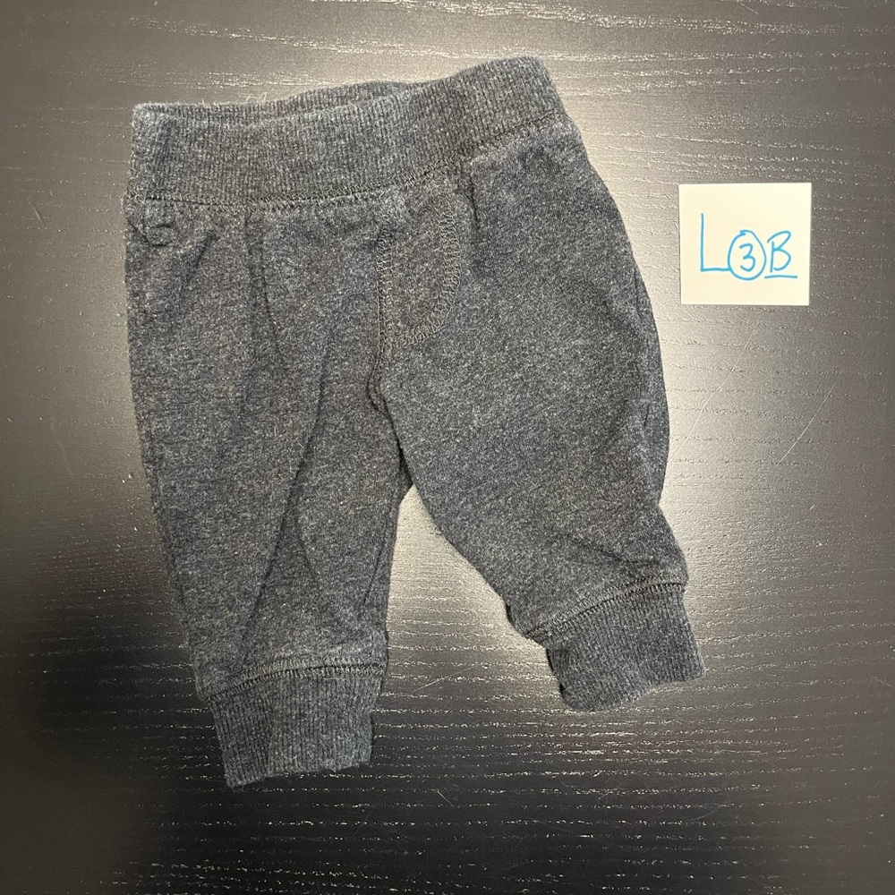 ⭐️4/$5.00⭐️ George 0-3m Charcoal Joggers